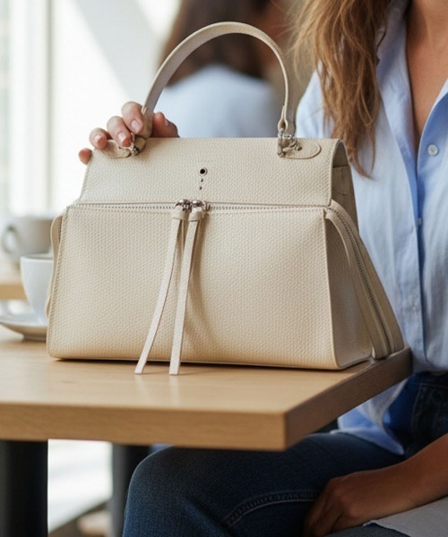 ASH(アッシュ)の「【no:rae / ノラエ】CM24 2WAYハンドバッグ(ハンドバッグ・レディース・アイボリー/ブラック・ONE SIZE)」の2枚目の写真