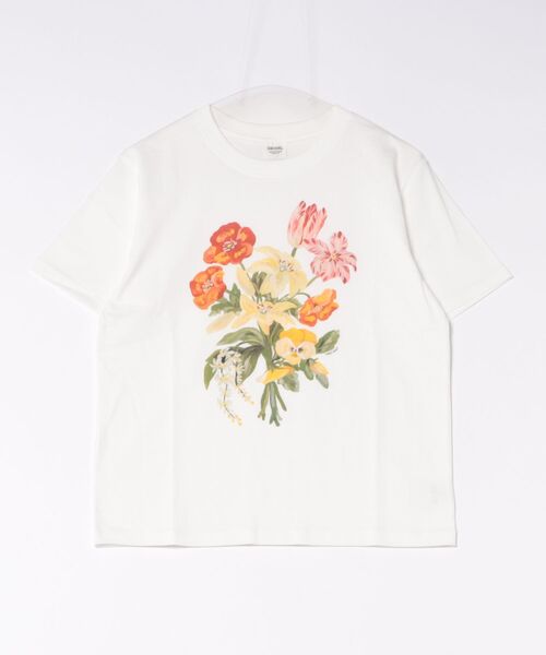 SOMETHING(サムシング)の「SOMETHING×TOLIGHT 半袖プリントTシャツ(Tシャツ/カットソー・レディース・ブラウン/ホワイト/チャコールグレー・FREE)」の2枚目の写真