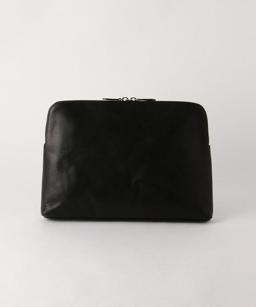 UNITED ARROWS（ユナイテッドアローズ）の「UA ＜TEMPESTI（テンペスティ）＞クラッチ L（クラッチバッグ・メンズ・ベージュ/ネイビー/ブラック・フリー）」の2枚目の写真