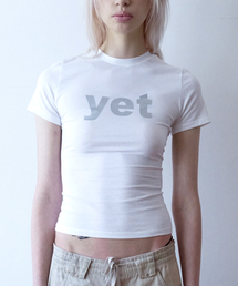 YET グラフィック半袖Tシャツ (ホワイト)