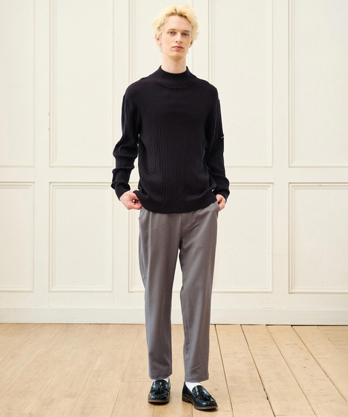 CALL&RESPONSE(コールアンドレスポンス)の「mp15223- メランジツイルテーパードパンツ(263-1551-05)(その他パンツ・メンズ・グレー/ブラック・2/1/5/4)」の5枚目の写真