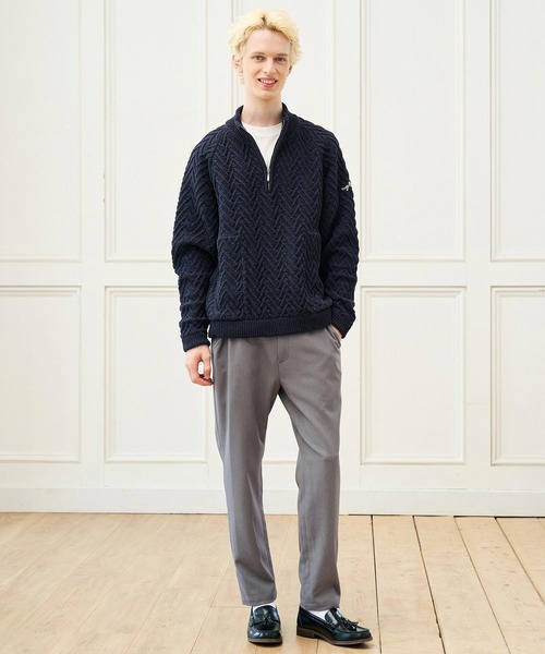CALL&RESPONSE(コールアンドレスポンス)の「mp15223- メランジツイルテーパードパンツ(263-1551-05)(その他パンツ・メンズ・グレー/ブラック・2/1/5/4)」の7枚目の写真