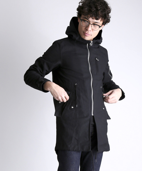 Denime(ドゥニーム)の「MODS COAT/モッズコート(モッズコート・メンズ・カーキ/ブラック・LARGE/MEDIUM)」の1枚目の写真