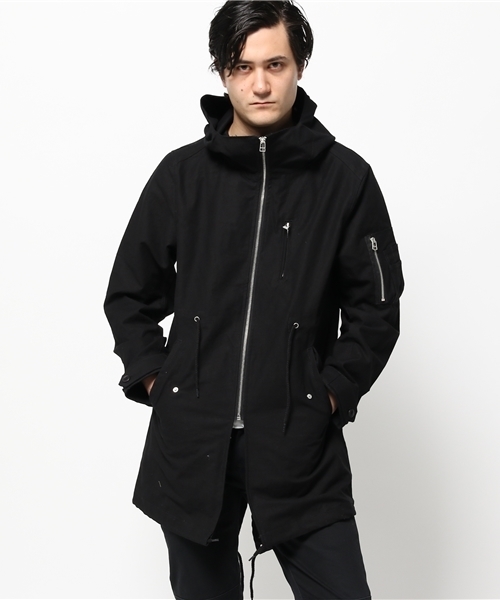 Denime(ドゥニーム)の「MODS COAT/モッズコート(モッズコート・メンズ・カーキ/ブラック・LARGE/MEDIUM)」の3枚目の写真