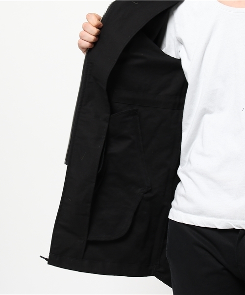 Denime(ドゥニーム)の「MODS COAT/モッズコート(モッズコート・メンズ・カーキ/ブラック・LARGE/MEDIUM)」の7枚目の写真