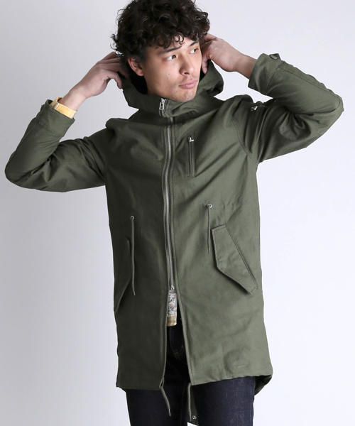 Denime(ドゥニーム)の「MODS COAT/モッズコート(モッズコート・メンズ・カーキ/ブラック・LARGE/MEDIUM)」の16枚目の写真