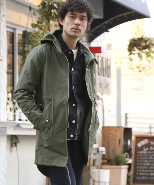Denime(ドゥニーム)の「MODS COAT/モッズコート(モッズコート・メンズ・カーキ/ブラック・LARGE/MEDIUM)」の21枚目の写真
