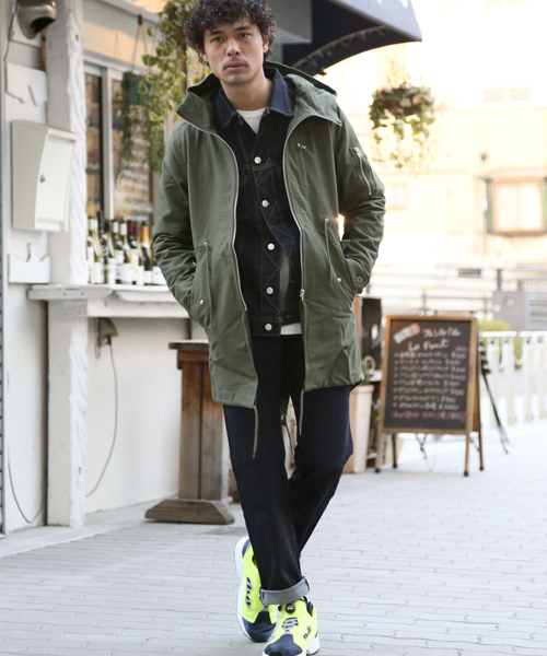Denime(ドゥニーム)の「MODS COAT/モッズコート(モッズコート・メンズ・カーキ/ブラック・LARGE/MEDIUM)」の22枚目の写真