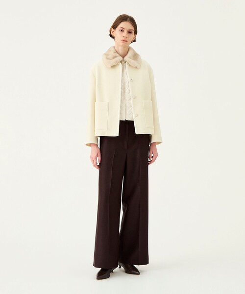 BALLSEY(ボールジィ)の「ドビーワッフルコンビ ジャケット&ベストコンビ(その他アウター・レディース・ホワイト/スミクロ・36)」の10枚目の写真