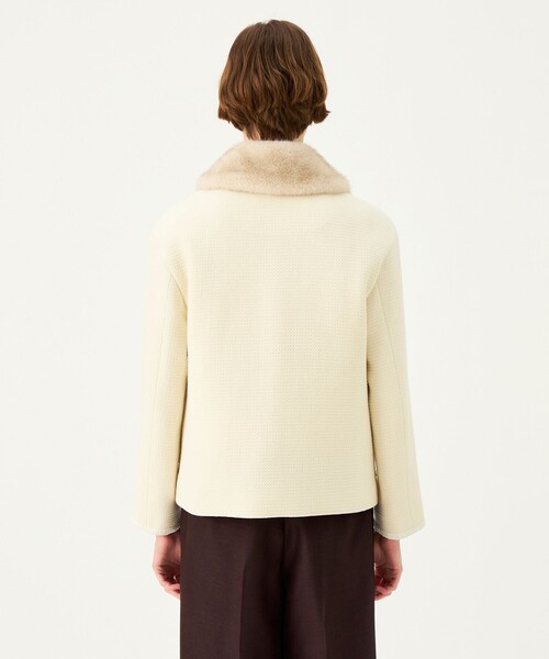 BALLSEY(ボールジィ)の「ドビーワッフルコンビ ジャケット&ベストコンビ(その他アウター・レディース・ホワイト/スミクロ・36)」の13枚目の写真