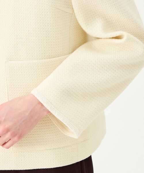 BALLSEY(ボールジィ)の「ドビーワッフルコンビ ジャケット&ベストコンビ(その他アウター・レディース・ホワイト/スミクロ・36)」の18枚目の写真