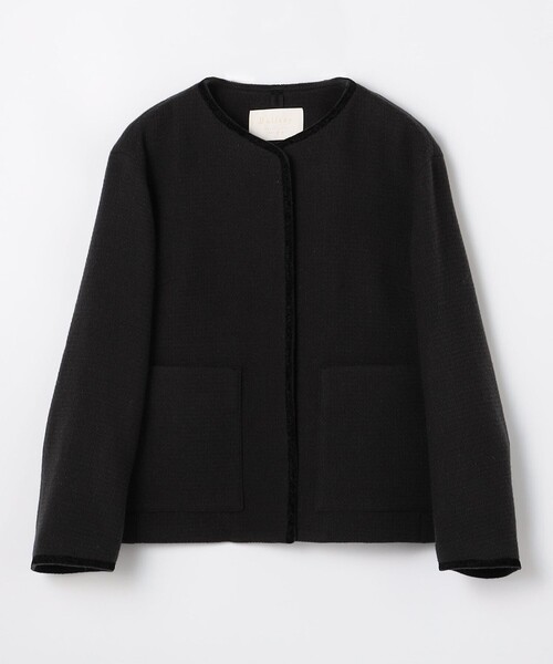 BALLSEY(ボールジィ)の「ドビーワッフルコンビ ジャケット&ベストコンビ(その他アウター・レディース・ホワイト/スミクロ・36)」の4枚目の写真