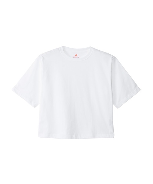 HANES（ヘインズ）の「【Hanes/ヘインズ】レディース BEEFY-T for HER クルーネックTシャツ（Tシャツ/カットソー・レディース・ピンク/ホワイト/グレー系・LARGE/MEDIUM）」の2枚目の写真