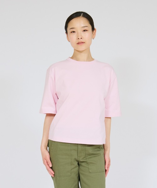 HANES（ヘインズ）の「【Hanes/ヘインズ】レディース BEEFY-T for HER クルーネックTシャツ（Tシャツ/カットソー・レディース・ピンク/ホワイト/グレー系・LARGE/MEDIUM）」の3枚目の写真