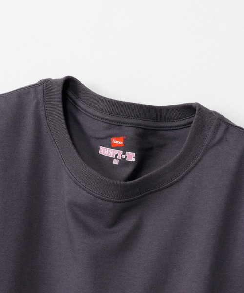 HANES（ヘインズ）の「【Hanes/ヘインズ】レディース BEEFY-T for HER クルーネックTシャツ（Tシャツ/カットソー・レディース・ピンク/ホワイト/グレー系・LARGE/MEDIUM）」の22枚目の写真