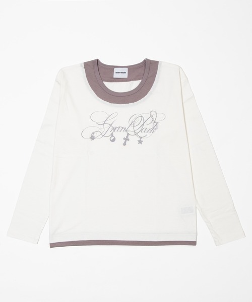SHORT ROUND(ショートラウンド)の「SHORT ROUND/【26年秋冬新作】UネックレイヤードグラフィックT(LS)(Tシャツ/カットソー・メンズ・ホワイト系その他/ブラック系その他・LARGE/MEDIUM)」の19枚目の写真