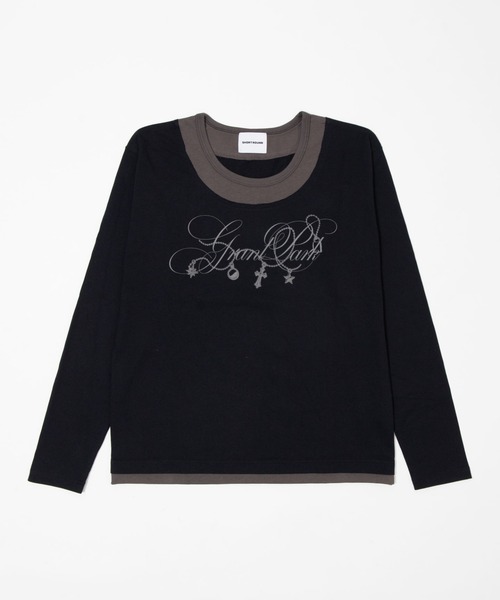 SHORT ROUND(ショートラウンド)の「SHORT ROUND/【26年秋冬新作】UネックレイヤードグラフィックT(LS)(Tシャツ/カットソー・メンズ・ホワイト系その他/ブラック系その他・LARGE/MEDIUM)」の20枚目の写真