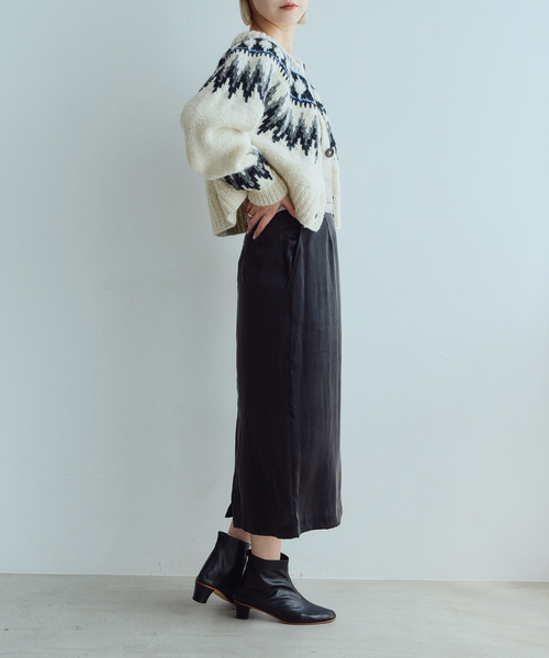 IENA LA BOUCLE（イエナラブークル）の「IENA LA BOUCLE ノルディックハンドニットカーディガン（カーディガン/ボレロ・レディース・ライトグレー/ホワイト×ホワイト・FREE）」の14枚目の写真