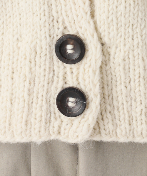 IENA LA BOUCLE（イエナラブークル）の「IENA LA BOUCLE ノルディックハンドニットカーディガン（カーディガン/ボレロ・レディース・ライトグレー/ホワイト×ホワイト・FREE）」の21枚目の写真
