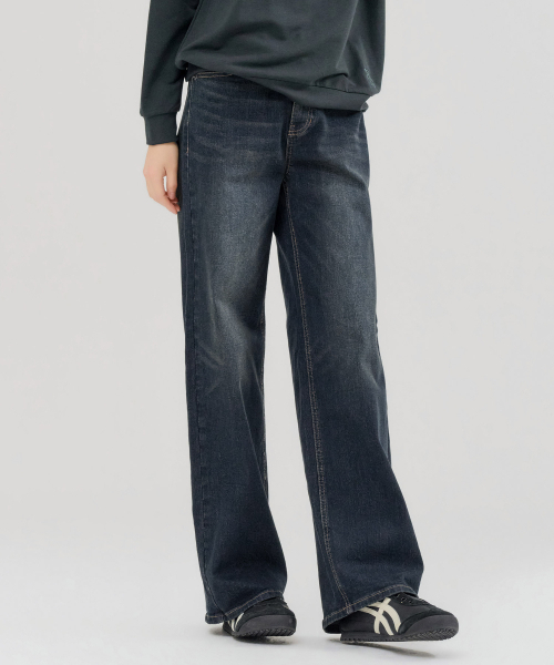 CHASECULT(チェイスカルト)の「レディース Dトーンウォッシュ ワイドデニム-FERG2363B04(デニムパンツ・レディース・ネイビー・74/76/67/70/64)」の4枚目の写真