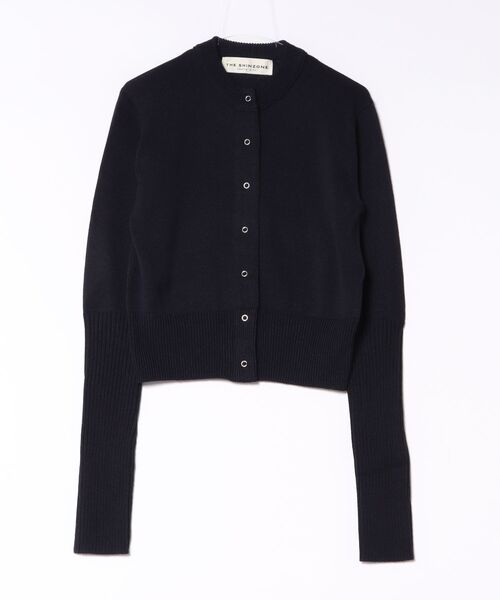 THE SHINZONE（ザ　シンゾーン）の「THE SHINZONE | LONG RIB CARDIGAN（カーディガン/ボレロ・レディース・ネイビー/ブルー系その他/レッド/グレー・F）」の3枚目の写真