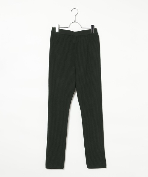 LEPSIM(レプシィム)の「《満たされニットシリーズ》14ゲージスリムニットパンツ 1042402(その他パンツ・レディース・ブラック/ブラック系その他・FREE)」の2枚目の写真