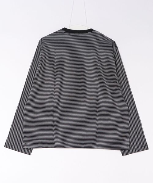 Bshop(ビショップ)の「handvaerk | 60/2 コットン クルーネック長袖Tシャツ STRIPE MEN(Tシャツ/カットソー・メンズ・ブラック系その他/ブルー系その他5・M/L/S)」の3枚目の写真