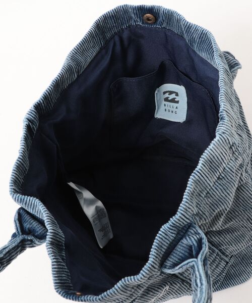 BILLABONG（ビラボン）の「BILLABONG ウィメンズ CORDUROY MINI TOTE BAG トートバッグ 【2026年秋冬モデル】（トートバッグ・レディース・アイボリー/ブルー系その他/ブラック/ブラウン/インディゴブルー・FREE）」の7枚目の写真