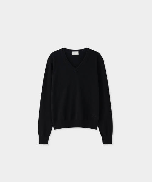 J'RIUM（ジェイリウム）の「カシミヤブレンド エッセンシャル Vネック ニット ブラック（ニット/セーター・メンズ・その他・SMALL/M/L/X-LARGE）」の2枚目の写真