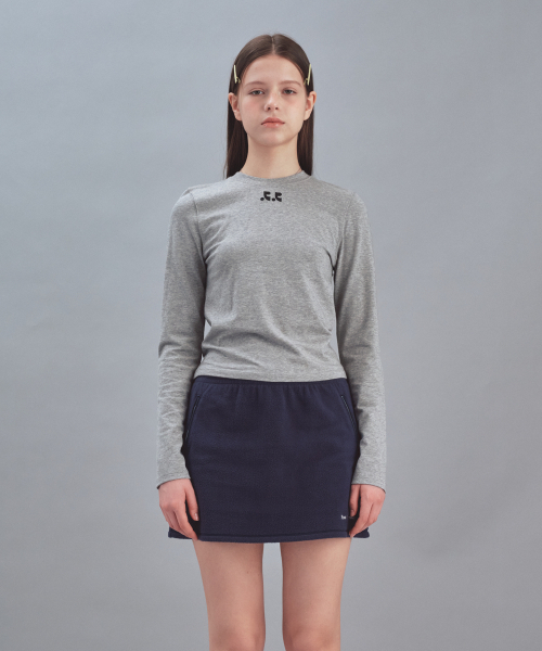 Rest&Recreation(レストアンドレクリエーション)の「BASIC LONG SLEEVE - GREY(Tシャツ/カットソー・レディース・その他・SMALL/MEDIUM)」の2枚目の写真