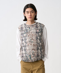 Men's Crewneck Inner Down Vest - Tree Camo Print