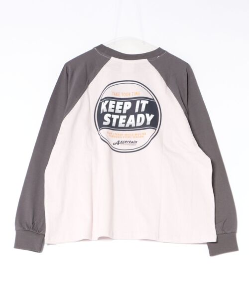 UNDERWRAPS(アンダーラップス)の「選べるデザイン 前後ロゴプリント 配色カラー ロンT 長袖Tシャツ(Tシャツ/カットソー・レディース・I/H/B/A/G/F/E/D/C・M/L)」の18枚目の写真