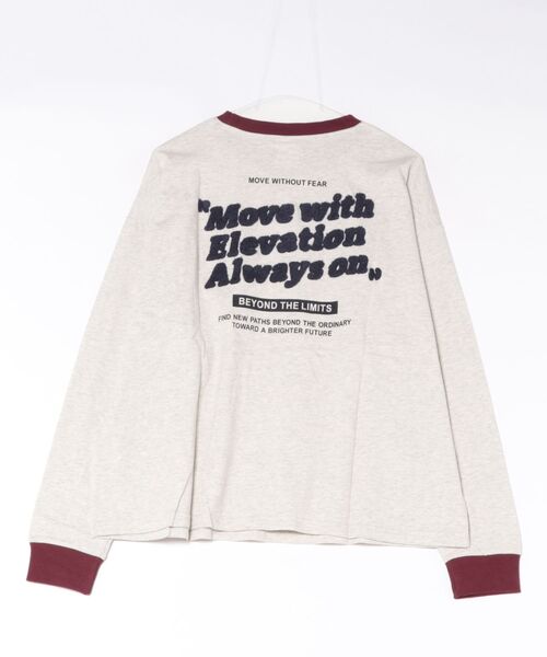 UNDERWRAPS(アンダーラップス)の「選べるデザイン 前後ロゴプリント 配色カラー ロンT 長袖Tシャツ(Tシャツ/カットソー・レディース・I/H/B/A/G/F/E/D/C・M/L)」の17枚目の写真