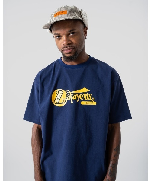 LFYT(エルエフワイティー)の「LFYT エルエフワイティー【Lafayette】- サウンド Tシャツ【Lafayette SOUND TEE 半袖Tシャツ LA260103】(Tシャツ/カットソー・メンズ・ホワイト/ブラウン/ネイビー/イエロー・M/L/XL/XXL)」の3枚目の写真