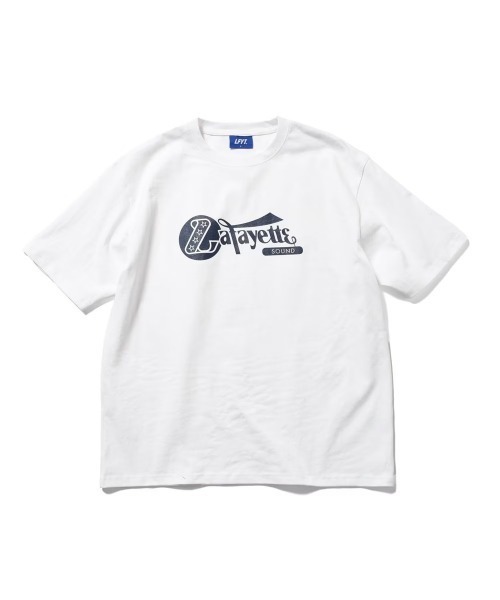 LFYT(エルエフワイティー)の「LFYT エルエフワイティー【Lafayette】- サウンド Tシャツ【Lafayette SOUND TEE 半袖Tシャツ LA260103】(Tシャツ/カットソー・メンズ・ホワイト/ブラウン/ネイビー/イエロー・M/L/XL/XXL)」の1枚目の写真