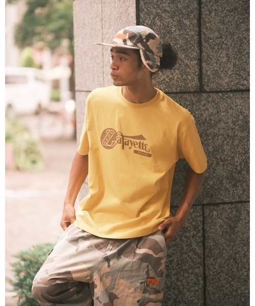 LFYT(エルエフワイティー)の「LFYT エルエフワイティー【Lafayette】- サウンド Tシャツ【Lafayette SOUND TEE 半袖Tシャツ LA260103】(Tシャツ/カットソー・メンズ・ホワイト/ブラウン/ネイビー/イエロー・M/L/XL/XXL)」の4枚目の写真