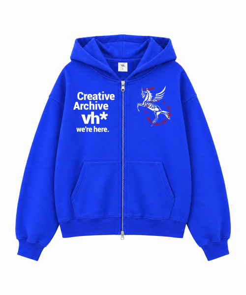 VENHIT（ベンヒット）の「VH CIRCLE ジップアップパーカー_ブルー（パーカー・レディース・スカイブルー・SMALL/MEDIUM/LARGE）」の2枚目の写真