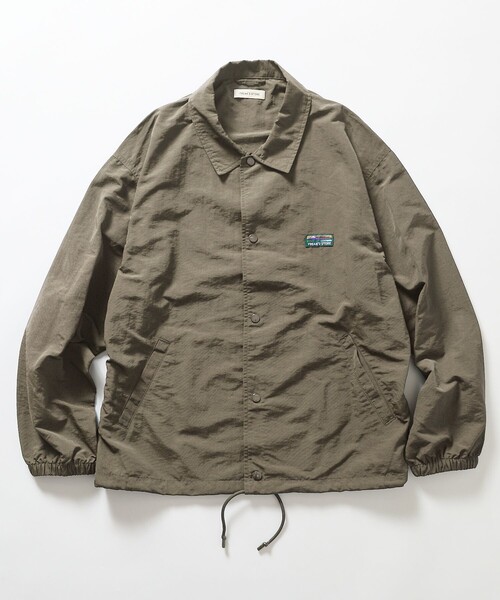 FREAK'S STORE(フリークスストア)の「限定展開 ナイロン コーチジャケット(ブルゾン・メンズ・ブラック/チャコールグレー/ベージュ/ネイビー・MEDIUM/LARGE/SMALL)」の14枚目の写真