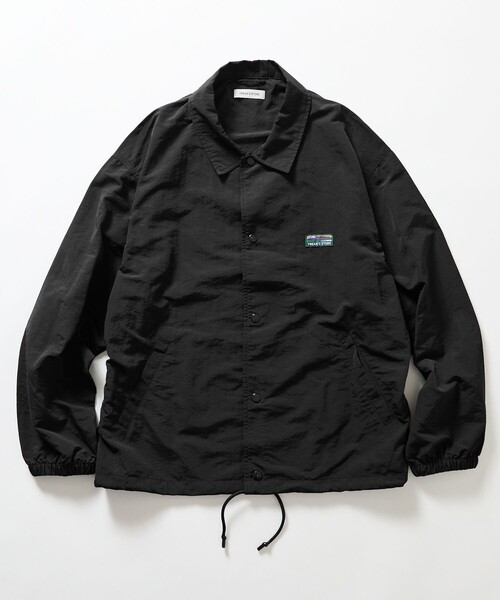 FREAK'S STORE(フリークスストア)の「限定展開 ナイロン コーチジャケット(ブルゾン・メンズ・ブラック/チャコールグレー/ベージュ/ネイビー・MEDIUM/LARGE/SMALL)」の16枚目の写真