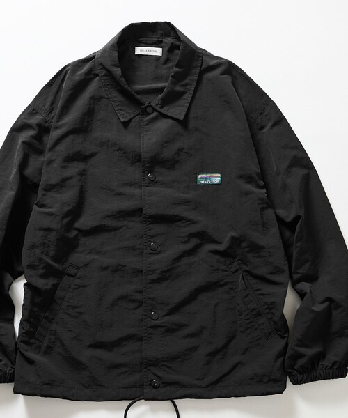 FREAK'S STORE(フリークスストア)の「限定展開 ナイロン コーチジャケット(ブルゾン・メンズ・ブラック/チャコールグレー/ベージュ/ネイビー・MEDIUM/LARGE/SMALL)」の17枚目の写真