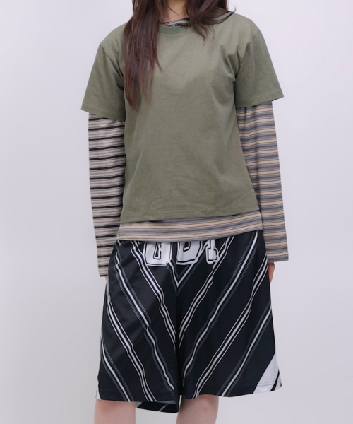 OGI(オギ)の「クローバーのお守りバックプリント クロップドTシャツ PIGMENT グリーン(Tシャツ/カットソー・レディース・その他・FREE)」の3枚目の写真