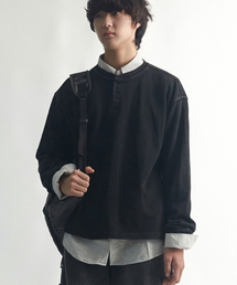 DRAW.M（ドローエム）の「ウォッシュドヘンリーネックロングスリーブT（Tシャツ/カットソー）」