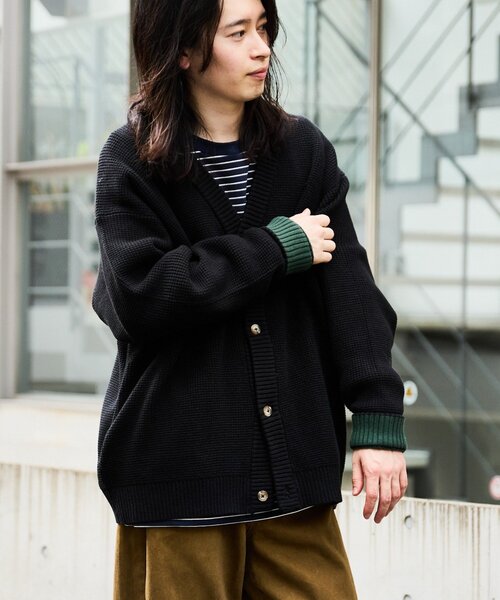 CIAOPANIC TYPY(チャオパニックティピー)の「【UNISEX】キープシェイプニットカーディガン(カーディガン/ボレロ・メンズ・ライトグレー/ブラック/ブラウン/ホワイト系その他・MEDIUM/LARGE)」の1枚目の写真