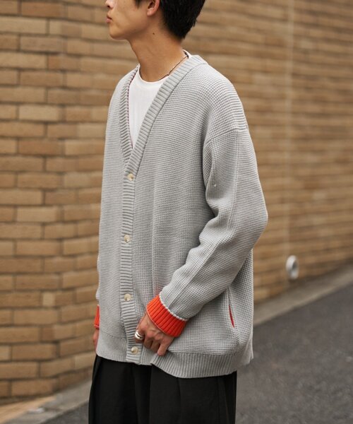 CIAOPANIC TYPY(チャオパニックティピー)の「【UNISEX】キープシェイプニットカーディガン(カーディガン/ボレロ・メンズ・ライトグレー/ブラック/ブラウン/ホワイト系その他・MEDIUM/LARGE)」の18枚目の写真