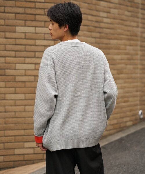 CIAOPANIC TYPY(チャオパニックティピー)の「【UNISEX】キープシェイプニットカーディガン(カーディガン/ボレロ・メンズ・ライトグレー/ブラック/ブラウン/ホワイト系その他・MEDIUM/LARGE)」の19枚目の写真