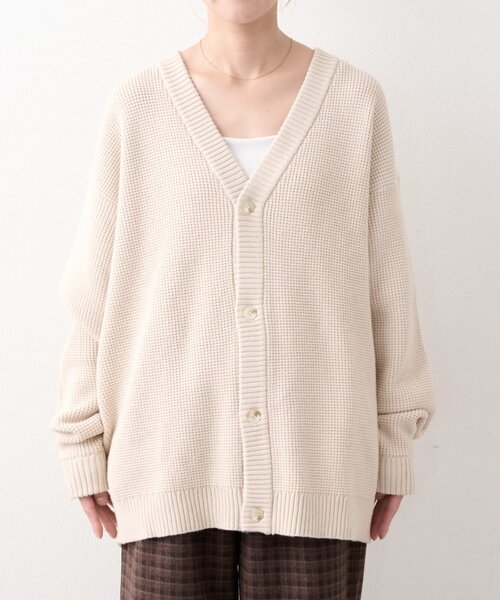 CIAOPANIC TYPY(チャオパニックティピー)の「【UNISEX】キープシェイプニットカーディガン(カーディガン/ボレロ・メンズ・ライトグレー/ブラック/ブラウン/ホワイト系その他・MEDIUM/LARGE)」の12枚目の写真