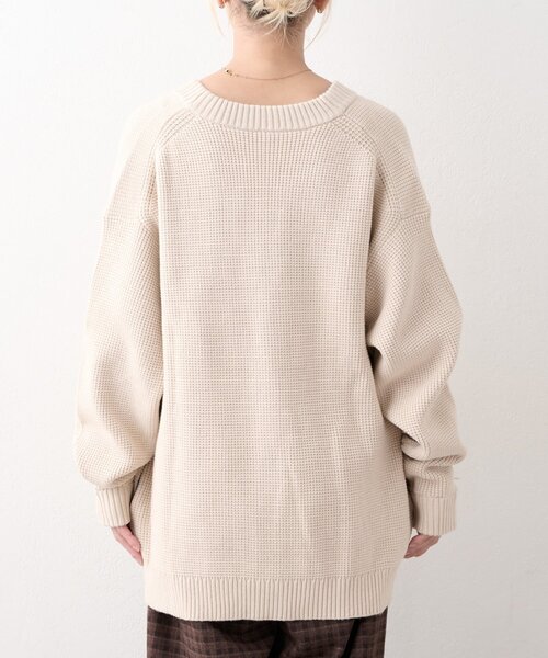 CIAOPANIC TYPY(チャオパニックティピー)の「【UNISEX】キープシェイプニットカーディガン(カーディガン/ボレロ・メンズ・ライトグレー/ブラック/ブラウン/ホワイト系その他・MEDIUM/LARGE)」の14枚目の写真