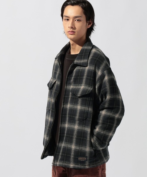 PENDLETON(ペンドルトン)の「【PENDLETON(ペンドルトン)】別注ZIP CPO JACKET(ブルゾン・メンズ・ブラウン/チャコール/キャメル・MEDIUM/LARGE)」の15枚目の写真