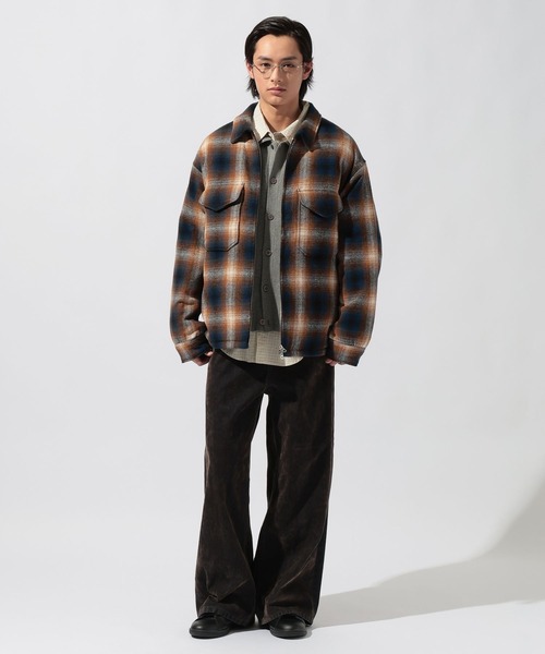 PENDLETON(ペンドルトン)の「【PENDLETON(ペンドルトン)】別注ZIP CPO JACKET(ブルゾン・メンズ・ブラウン/チャコール/キャメル・MEDIUM/LARGE)」の16枚目の写真