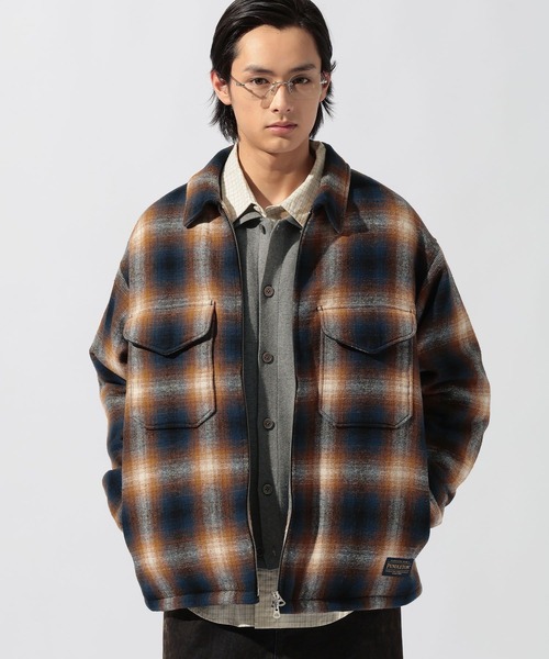PENDLETON(ペンドルトン)の「【PENDLETON(ペンドルトン)】別注ZIP CPO JACKET(ブルゾン・メンズ・ブラウン/チャコール/キャメル・MEDIUM/LARGE)」の18枚目の写真